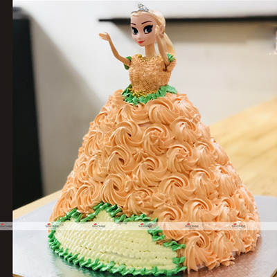 "Barbie Pineapple Cake - 2.5 kgs  (The Bread Basket) - Click here to View more details about this Product